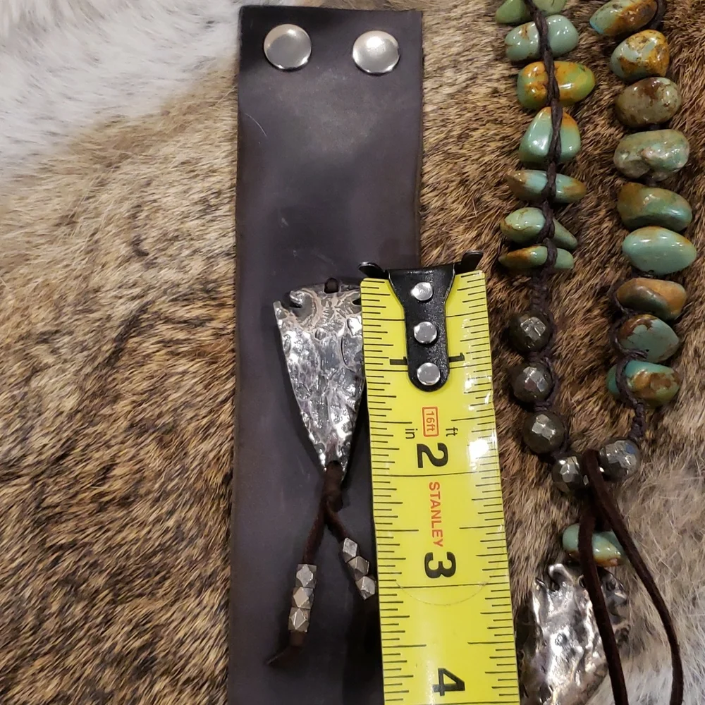 Leather Arrowhead Bracelet ๐ - Picture 8 of 8